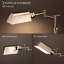 «Atayal Arcadia - Lampe sur pied de pharmacie, gradateur pleine gamme, lampe de travail à bras pivotant, douille E26, ampoule remplaçable, hauteur réglable de 47 po à 55 po, abat-jour rotatif à 360 °, conception entièrement en métal (ampoule non incluse.)»-120782558