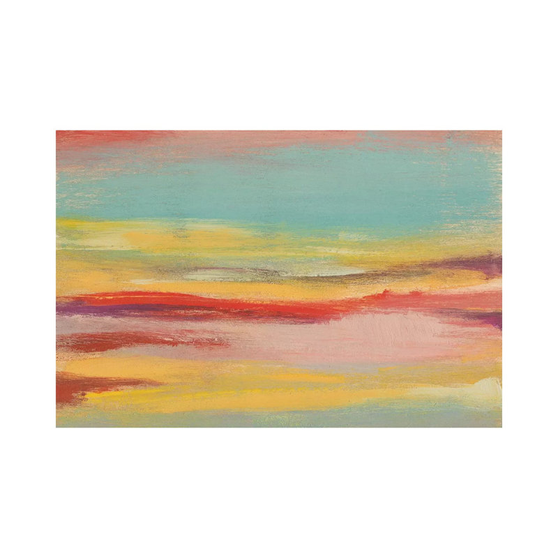 Sunset Study V by Jennifer Goldberger - Wrapped Canvas Painting, 20.32 cm H x 30.48 cm W