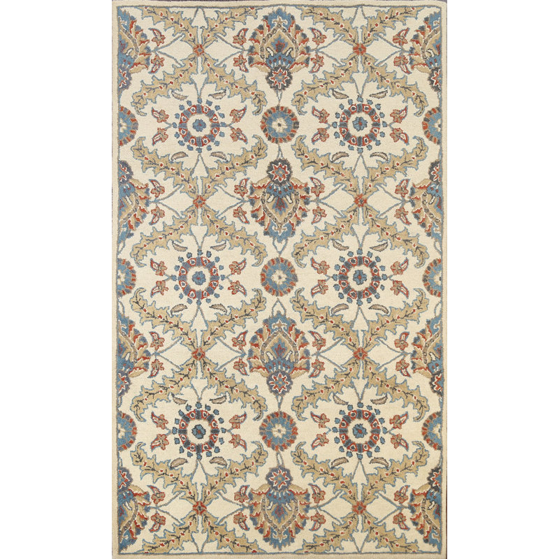 Wool Floral Indoor Rug
