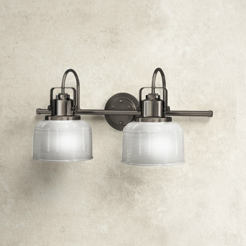 2 - Light Dimmable Vanity Light, Venetian Bronze