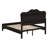 Annalia Mid-Century Modern Solid Wood Bed With Camel Headboard-170945255-180725035