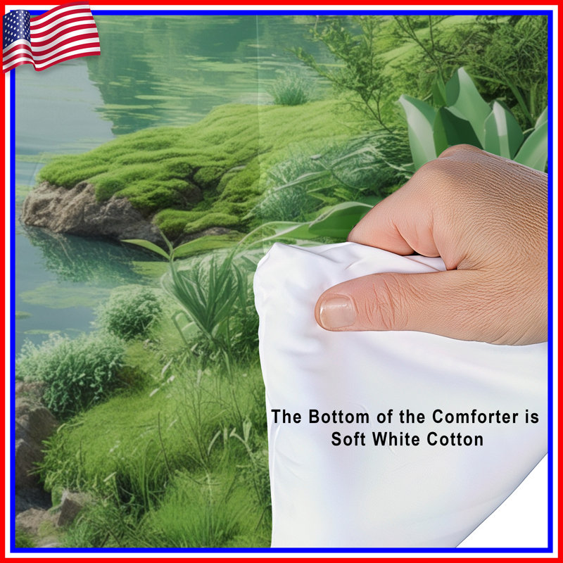 Lush Green Valley Comforter, King