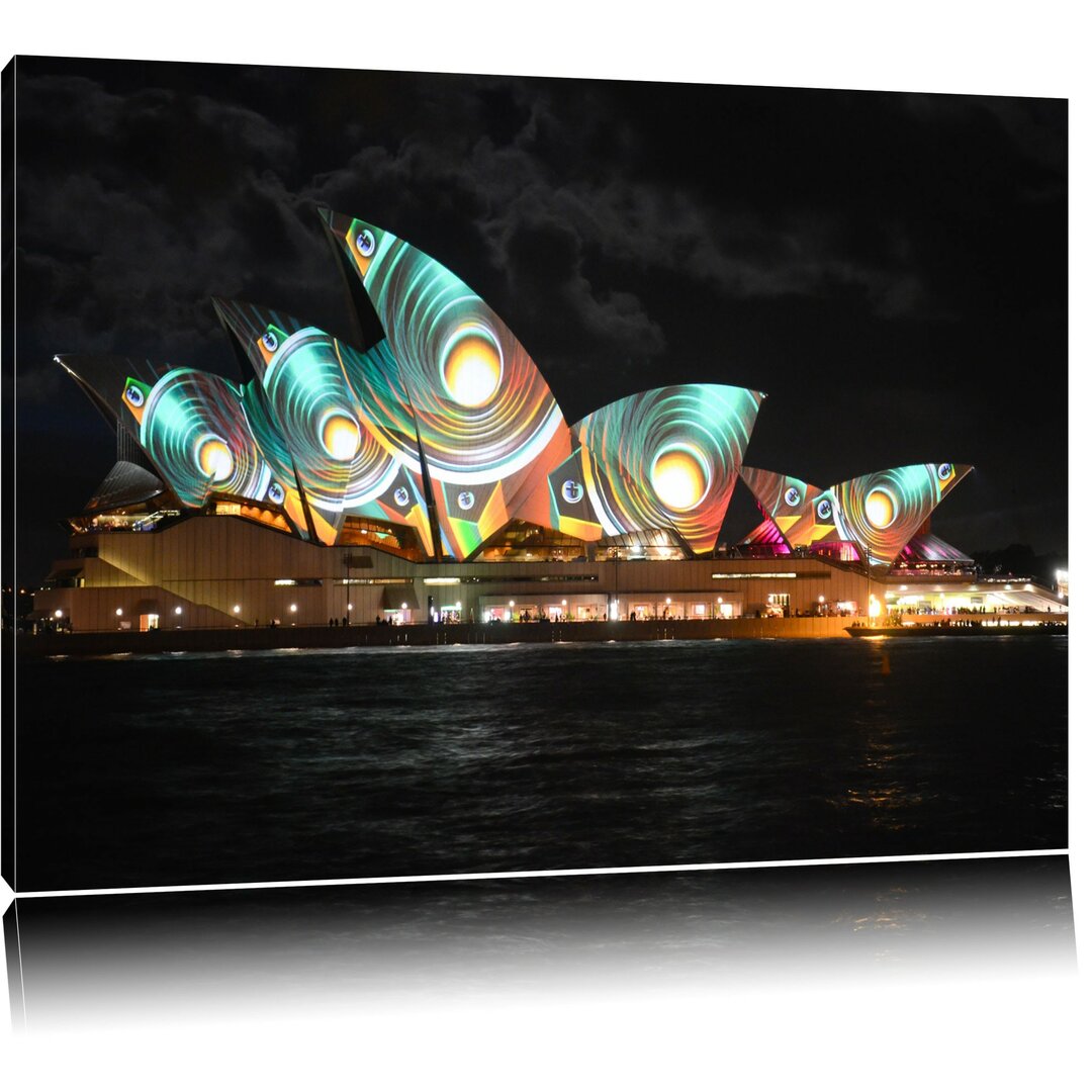 Leinwandbild Sydney Opera House Pfauenaugen