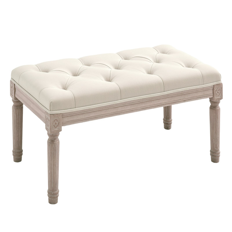 Mila Upholstered Bench, Beige
