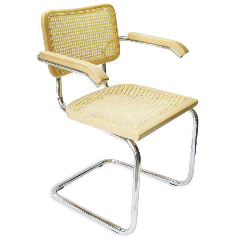 Cesca Cane Dining Arm Chair Armchair, Natural