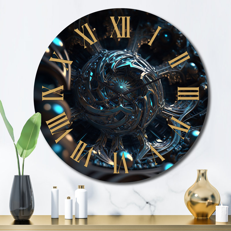 Horloge murale en métal, Grand