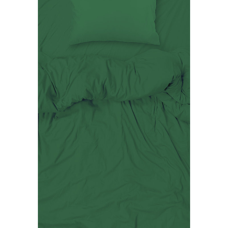  Ensemble de draps en rayonne de bambou Hotel Quality, Très grand + 4 taies d'oreillers, Vert trèfle