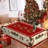 1pc round/rectangular polyester Lethea, Christmas Lethea with pine, snowman, truck, embosed edge, Christmas decorations for dining table, festival party holiday table decoration, perfect festival gift-598284635-598284638