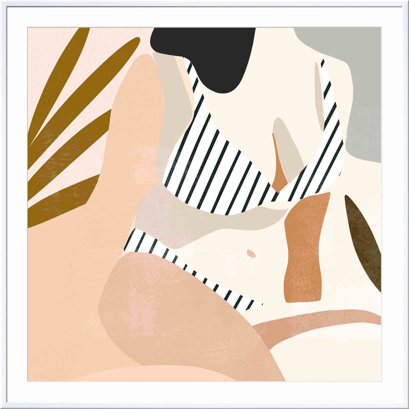 «Trieste Summer IV» par Victoria Borges - impression encadrée, Blanc, H 18 po x l 12 po