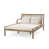 Coussin beige / structure en teck clair est en rupture de stock