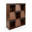 Bibliothèque en bois de noyer 3x3