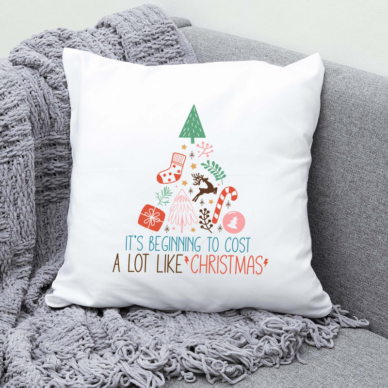 ChristmasFunny-15 Reversible Throw Pillow, 16" x 16"