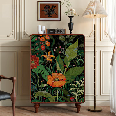 Commode à cinq tiroirs Floral