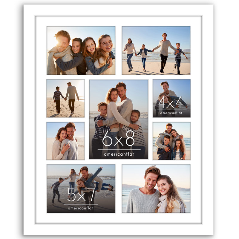 Cadre photo 16 x 20 photos - convient à une photo 6 x 8, quatre photos 5 x 7 et quatre photos 4 x 4 ou une photo 16 x 20