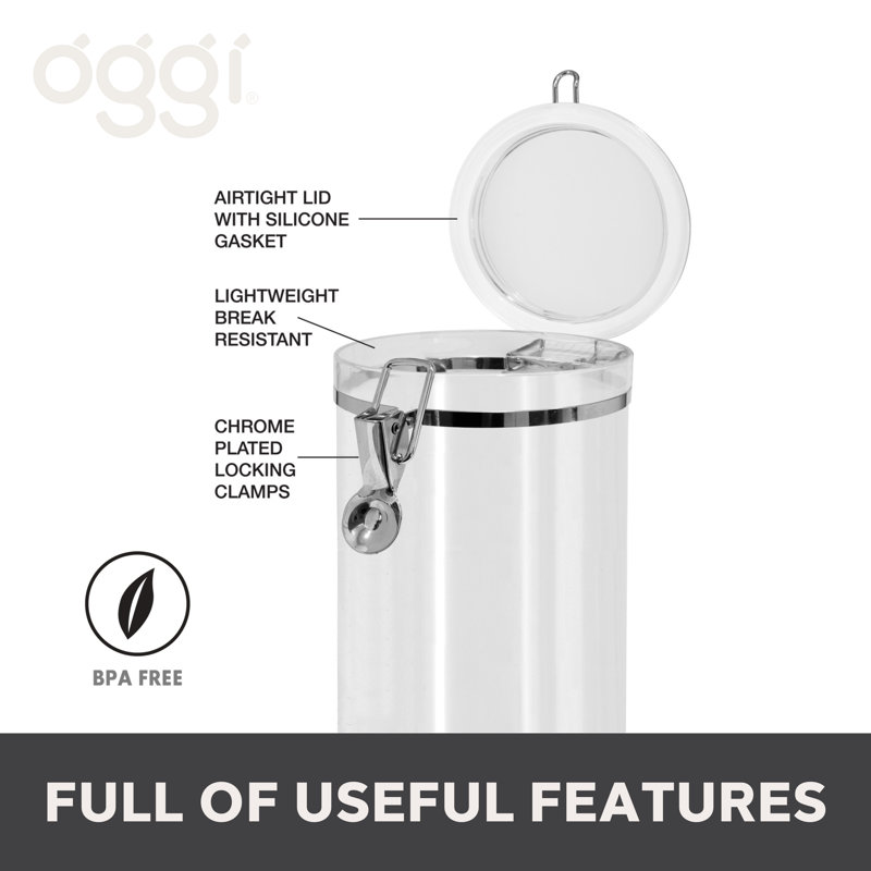 Pot à pâtes OGGI Fresh Clear (H 12 po, 58 oz), H 7,5 po x l 5 po x P 5 po
