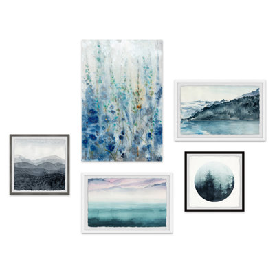 « parfait esthétisme life pentaptych »-ensemble de 5 impressions murales gallary sur toile