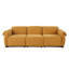 Longueur de 93 po, canapé modulaire tendance, structure en fer, canapé en chenille, jaune, convient au salon, à la chambre à coucher-1447375913-1447375914