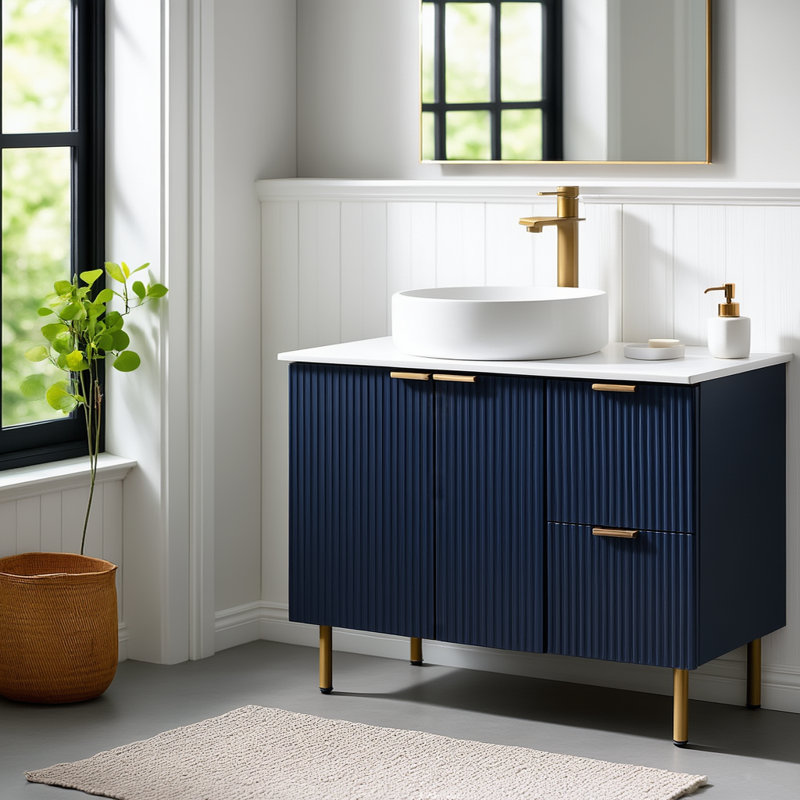 Meuble-lavabo simple 36 po avec lavabo vasque Modern