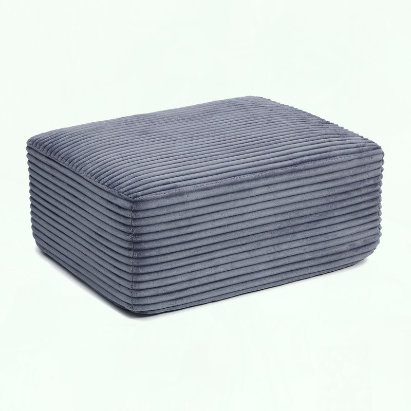 Repose-pieds Cloud avec mousse à mémoire de forme très élastique et sans assemblage, Gris
