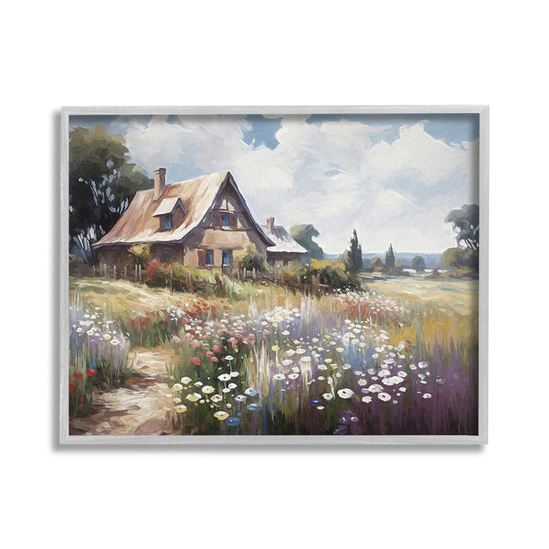 Art de giclée encadrée par Ramona Murdock, Estampe numérique Farmhouse, H 16 po x l 20 po