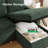 105" Pull Out Sofa Bed Sectional Sleeper Sofa With Storage,Pullout Modular Sectional Couches For Living Room, U Shaped Convertible Couch Bed For Apartment-497050200