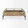 Table basse à 4 pieds avec rangement Warner