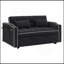 Canapé-lit pliable polyvalent de 55,51 pouces en 3 longueurs, canapé-lit moderne en velours coulissant, dossier réglable et avec port USB, cendrier et support pour téléphone pivotant-108559462