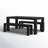 Linzy 6-Person Pine Solid Wood Modern Dining Set-1374035260