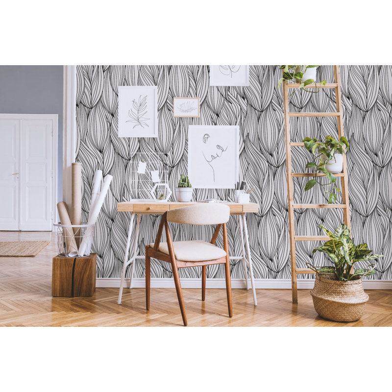 Ornate Leaves Wallpaper, 200cm W x 200cm L