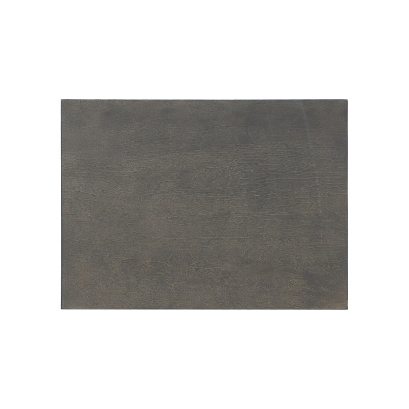 Dark Grey 2-Drawer Nightstand, Gray