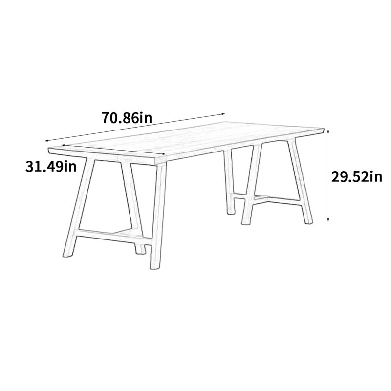 Cowley, 29.52"H x 70.86"L x 31.49"W