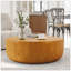 Table basse ronde d'intérieur pour l'extérieur, conception moderne à grain de bois, robuste et imperméable, sans assemblage requis pour le patio et le salon-129149335
