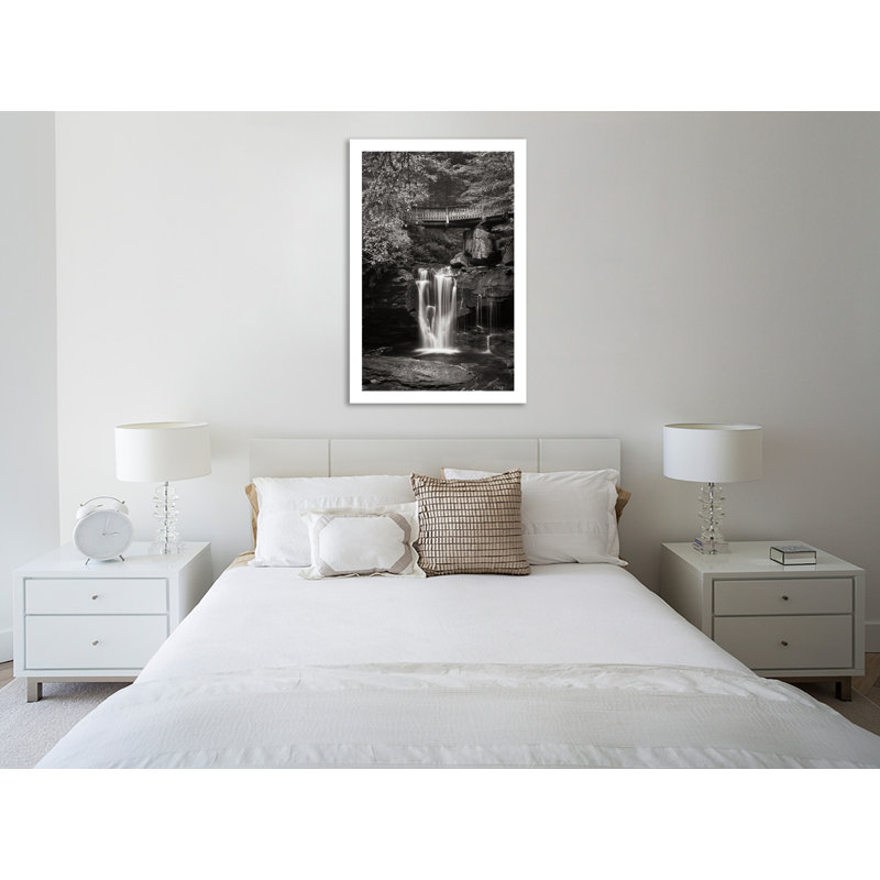 «Elakala Falls West II BW», toile tendue par Alan Majchrowicz, H 15 po x l 10 po x P 1,5 po