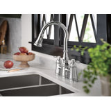 Weymouth Pull Down Touch Double Handle Kitchen Faucet