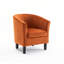 Velvet Upholstered 67m Occasional Accent Chair-765661291