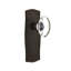 Prairie Plate with Oval Clear Crystal Door Knob-556070007