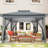 12x12 Outdoor Pop Up Canopy with Mosquito Netting Patio Tent-98929123