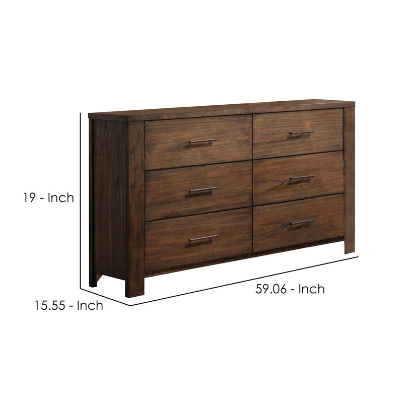 Commode double 6 tiroirs Ephrem