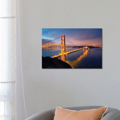 Gate Bridge II 1 Piece Wrapped Canvas Wall Art