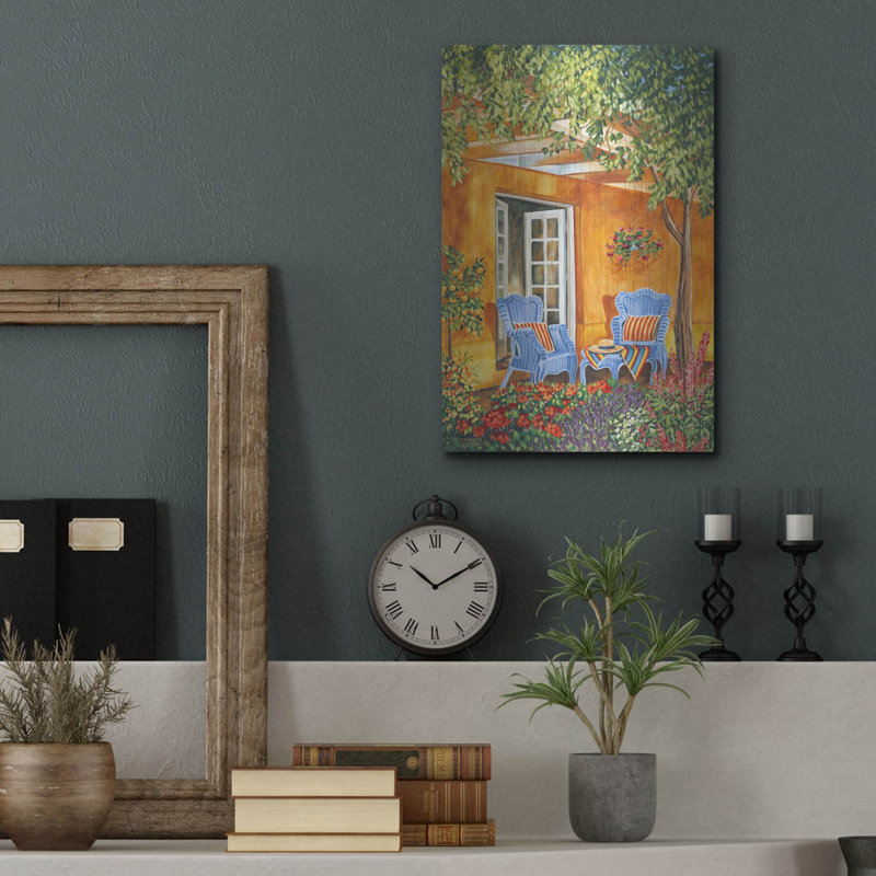 «Tuscan Veranda II» par Carolee Vitaletti, H 16 po x l 12 po