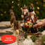 Ensemble de 2 décorations de Noël en forme de casse-noisette en bois, roi et garde, figurines de casse-noisette