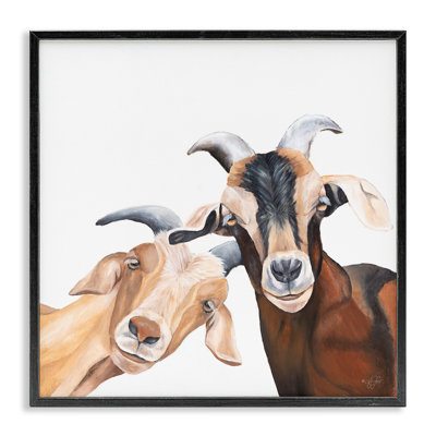 «Happy Goat», souriant, giclée par Diane Fifer