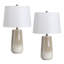 23 po Ensemble de 2 lampes de table en céramique à 3 voies