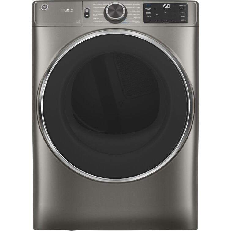 Smart Laundry Appliances GE Appliances Smart 7.8 cu. ft. Electric Dryer with Powersteam