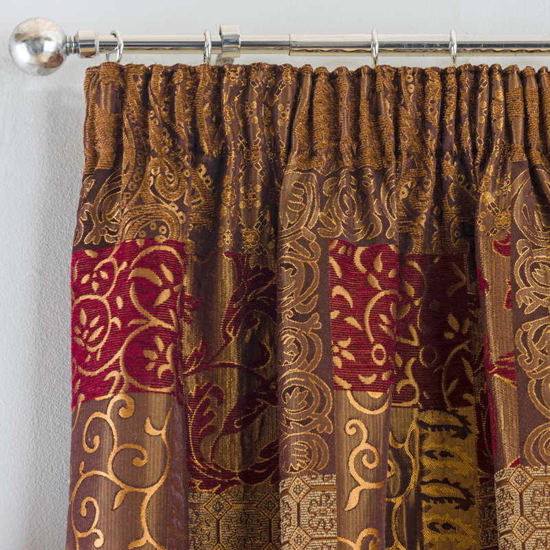 Rue Room Darkening Curtain Pair, Width 117 x Drop 183 cm