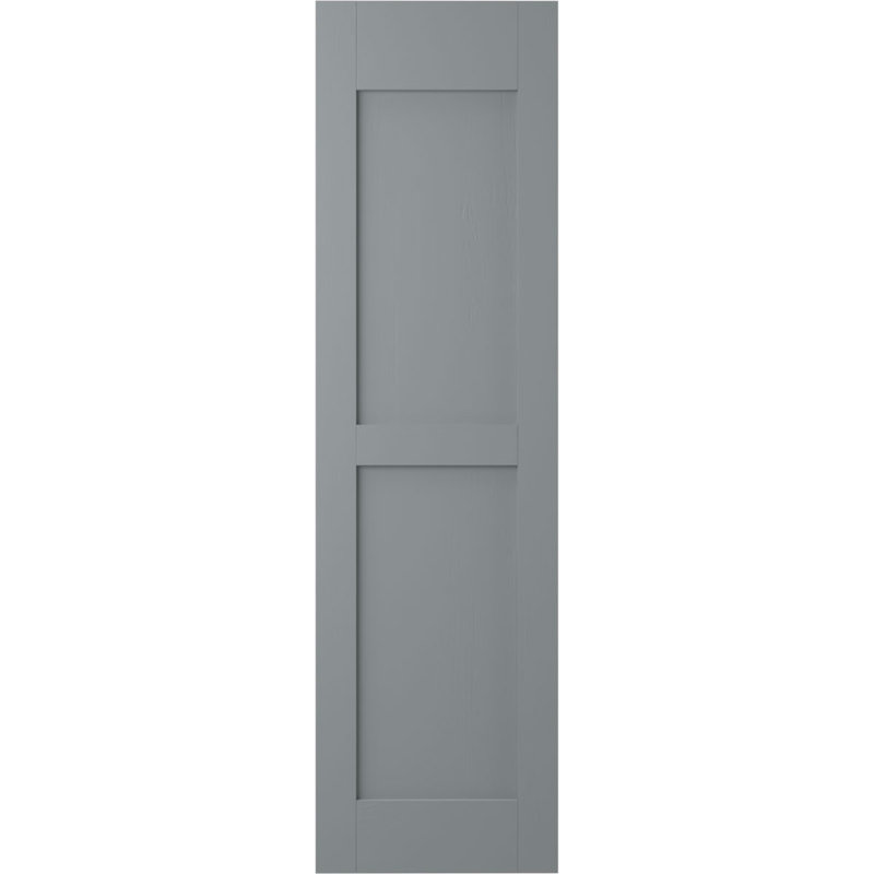 Ocean Swell Mango Wood Raised Panel Exterior Shutters, 12" x 58"