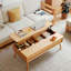 Table basse polyvalente à plateau relevable avec rangement dissimulé et construction durable