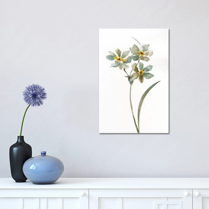 Neutral Botanical I by Nan - Wrapped Canvas Painting, 30.48 cm H x 45.72 cm W