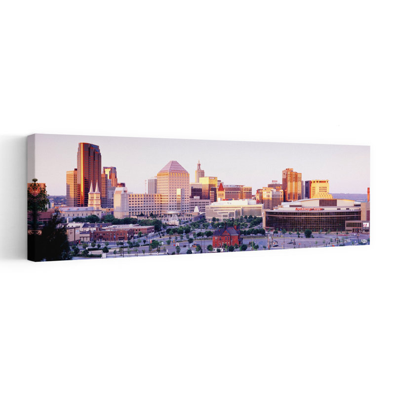St Paul Mn, art contemporain abstrait, art mural de la ville, H 16 po x l 48 po