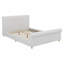 Platform bed frame with classic sleigh silhouette and high headboard anchors traditional bedrooms-316651405